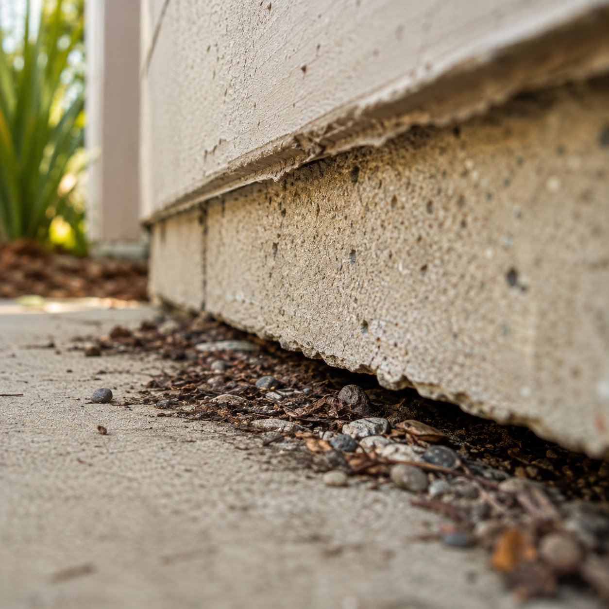 Foundation gap detail