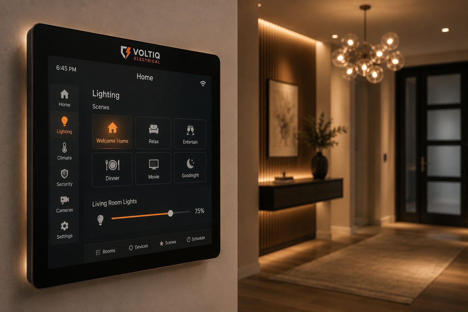 Smart home automation panel